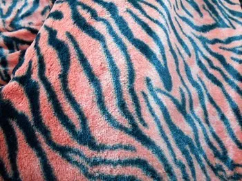 Wholesale Minky Animal Print Fur Fabric - Tiger #20 12 yards