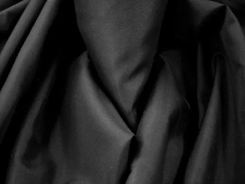 Wholesale Pongee Plush Anti-Static Lining - Black - 25 Yards