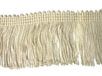 Wholesale Rayon Chainette Fringe - Ivory #26, 9 inch-18 yards