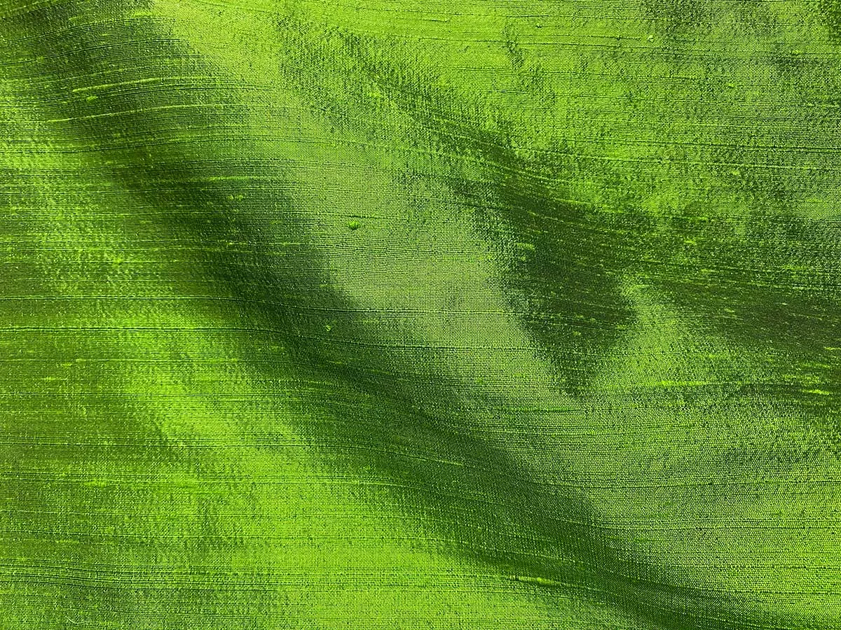 Wholesale Silk Dupioni Fabric - Parrot Green - 15 yards