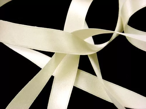 Wholesale Silk Satin Ribbon 1/2" Ivory