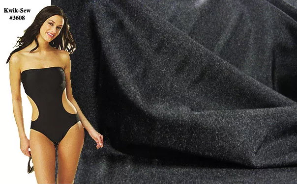 Wholesale Swim & Sport Fabric - Black - 17 yards