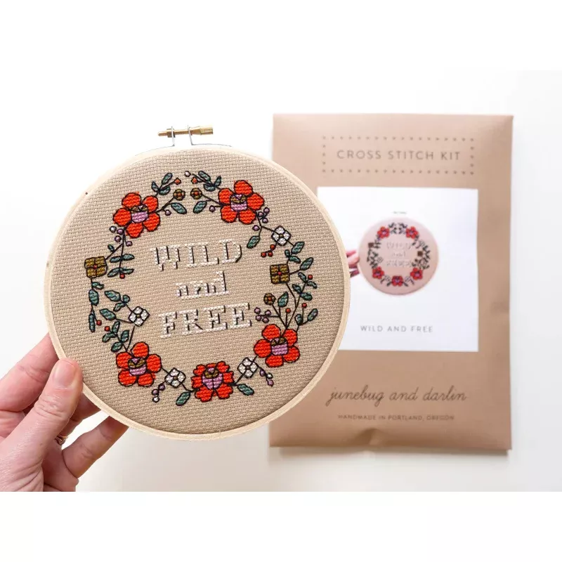 Wild and Free Cross Stitch Kit