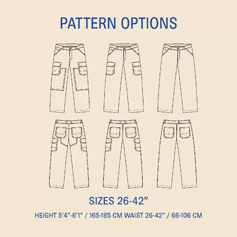 Wilderness pants sewing pattern