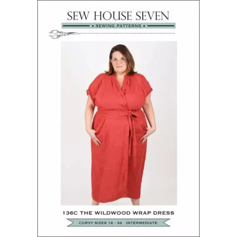 The Wildwood Wrap Dress Pattern – sizes 16-34