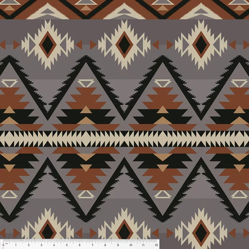 Winterfleece Prints Whistler Studios 53281-1 Grey/Copper Raymi Winterfleece