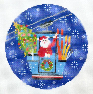 Wipstitch Needleworks – Blizzard Gondola Santa