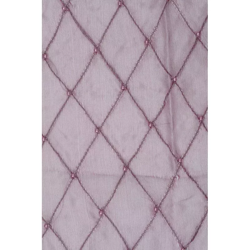 Withered Rose Embroidered Organza Silk 144 Fabric