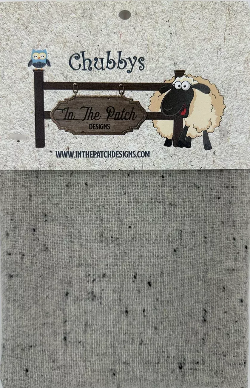 Wool Chubbys 16in Felted Square Grey Heather