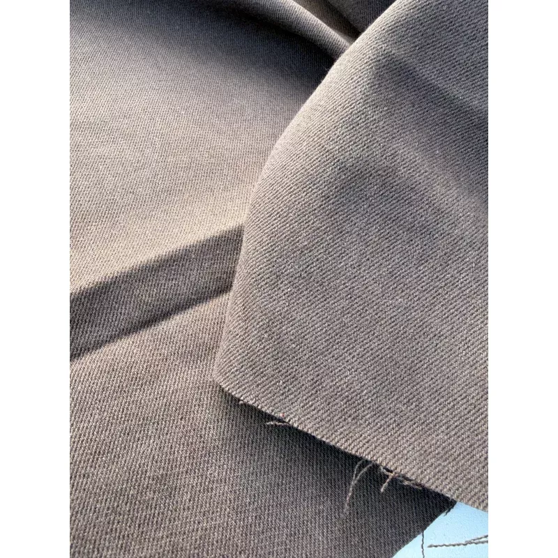 WOOL EDIT 006 brown stretch denim with wool