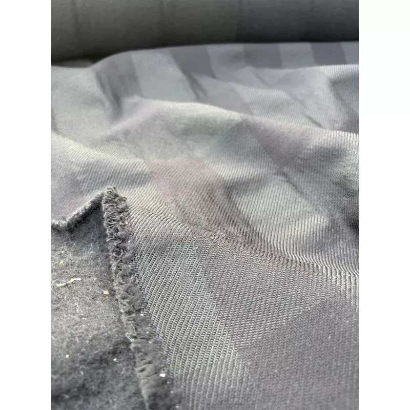 WOOL EDIT 033 black heavy wool checkered coat fabric