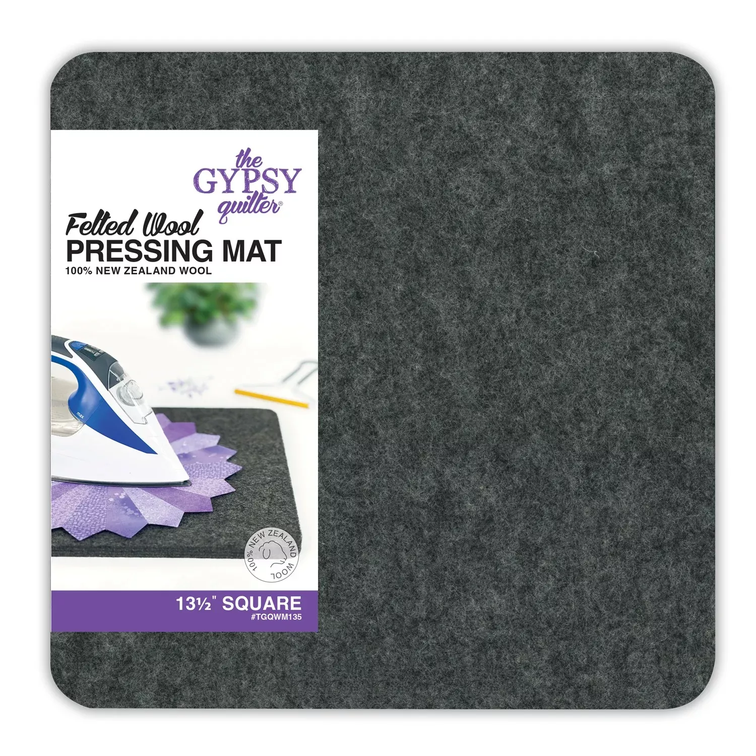 Wool Pressing Mat 13-1 /2in x 13-1 /2in x 1 /2in Thick