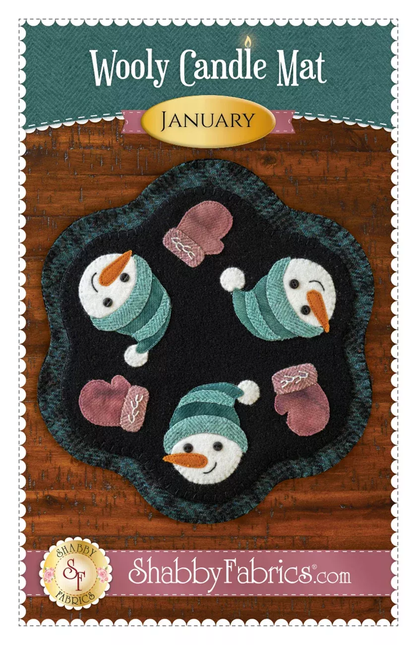 Wooly Candle Mat January