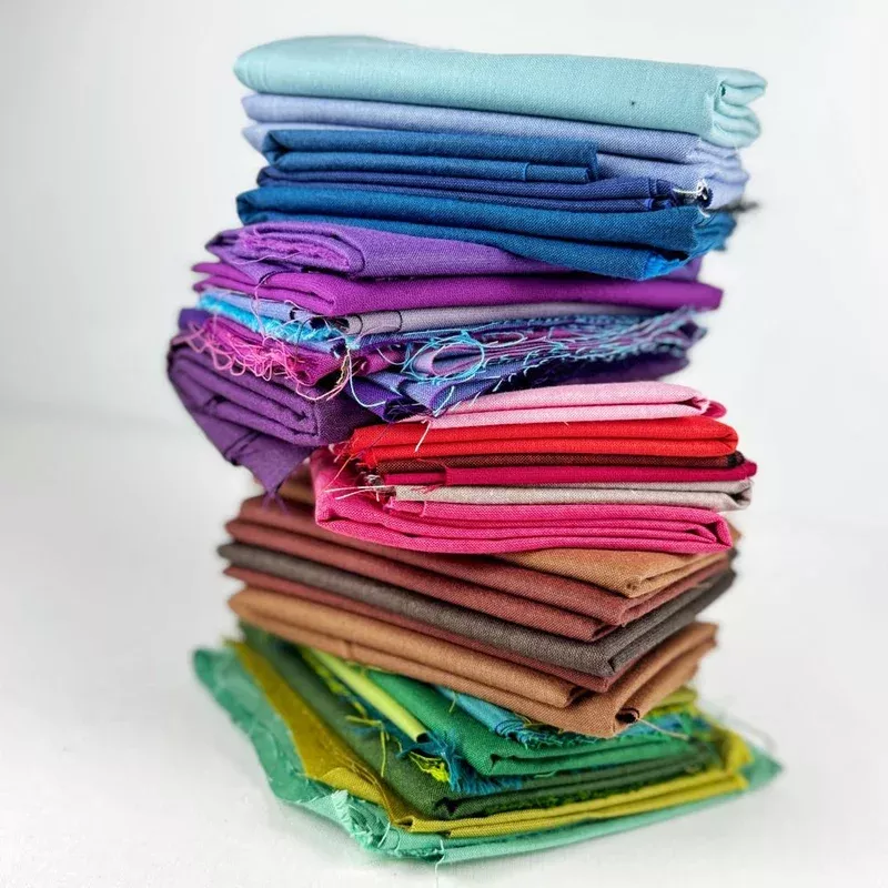 Woven Solid Cottons Fabric Remnant & Scrap Bundles