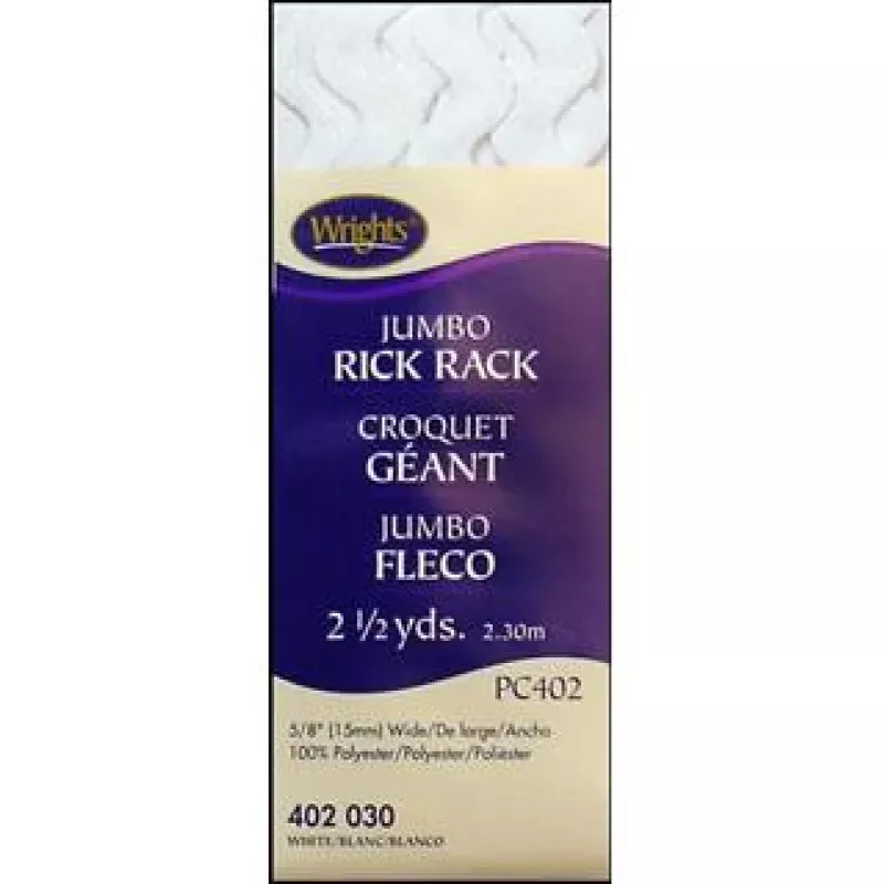 Wrights Jumbo Rick Rack 2.5yd