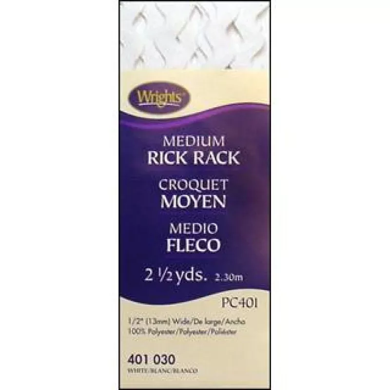 Wrights Medium Rick Rack 2.5yd