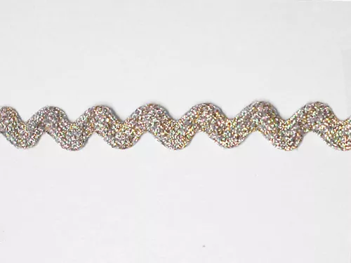 Wrights Metallic Medium Rick Rack #429- Iridescent 001