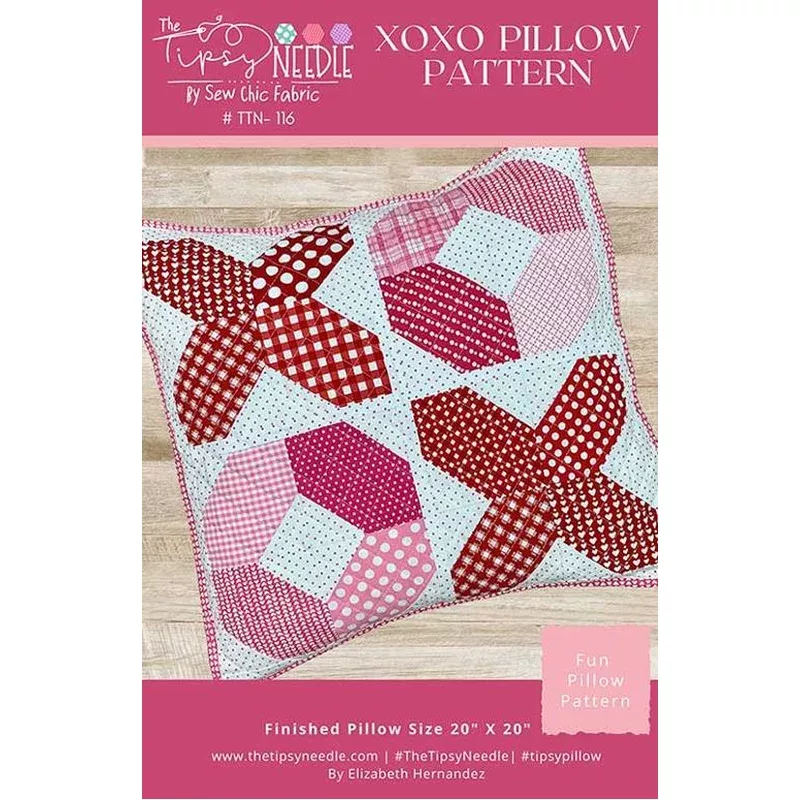 XOXO Pillow Pattern By The Tipsy Needle