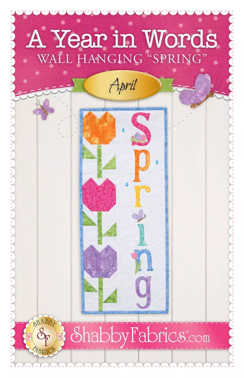 A Year in Words Wall Hanging Spring April
