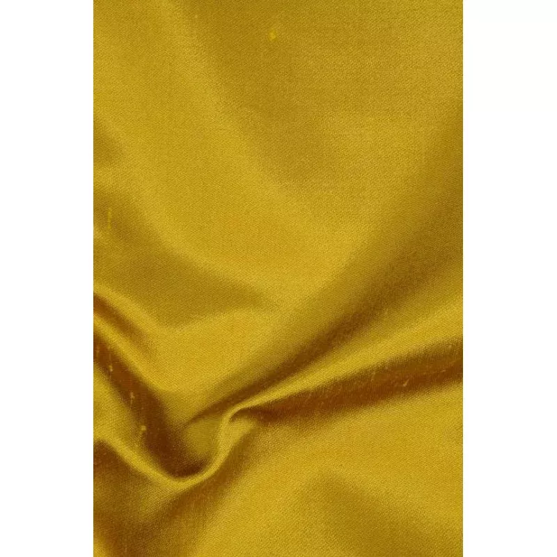 Yellow Gold Italian Shantung Silk Fabric