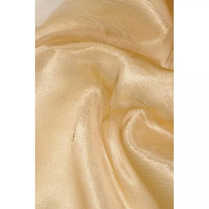Yellow Gold Metallic Organza Fabric