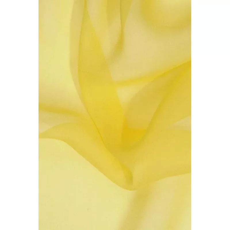 Yellow Silk Georgette Fabric