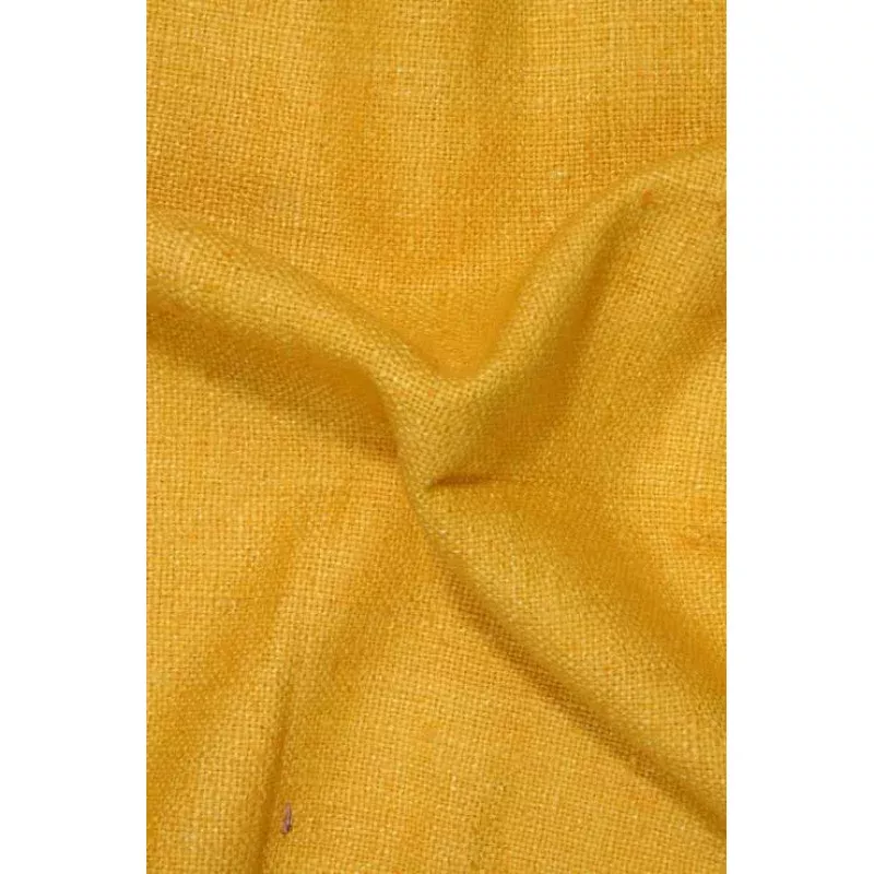 Yellow Silk Linen (Matka) Fabric