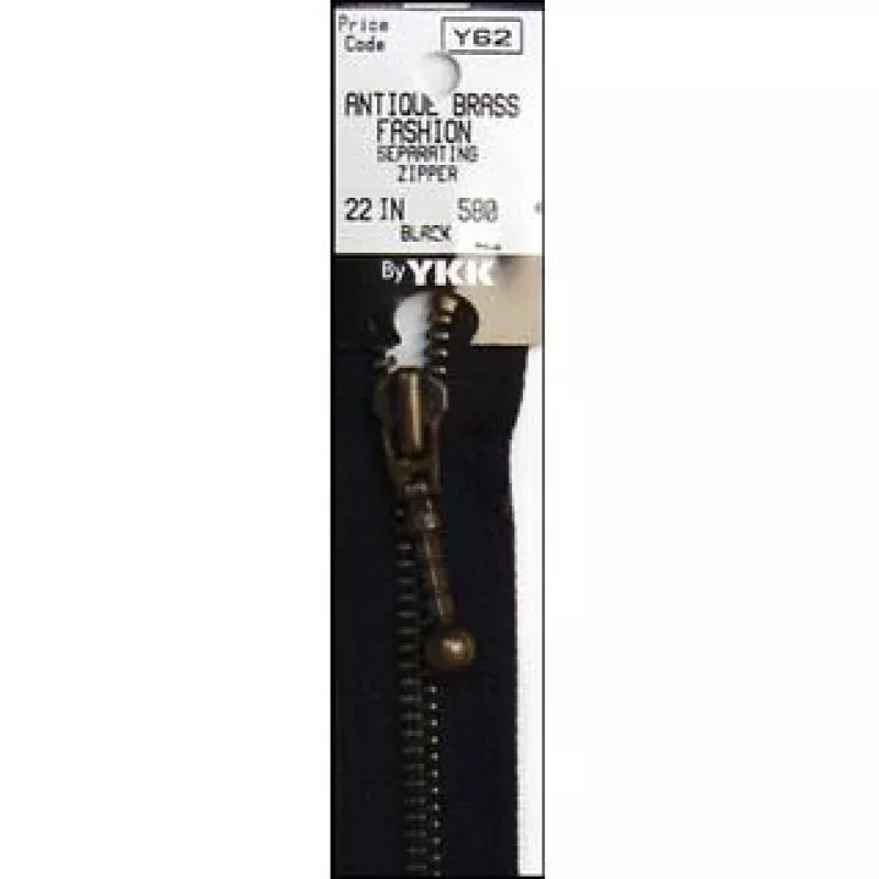 YKK Antique Brass Zippers