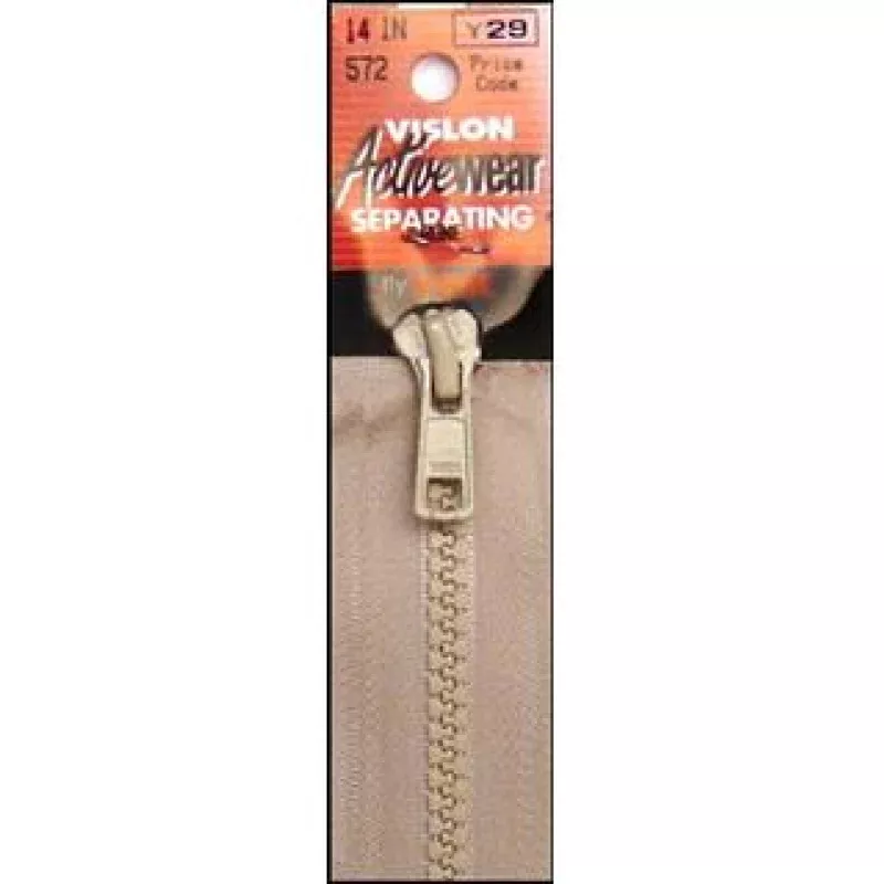 YKK Vislon Separating Zippers 14″