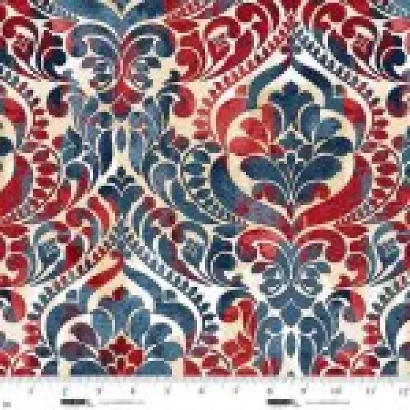 You Damask! – Wide Back Quilting Cotton Fabric – Patriotic – 118″