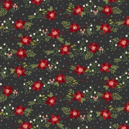 Yuletide Forest Floral Charcoal