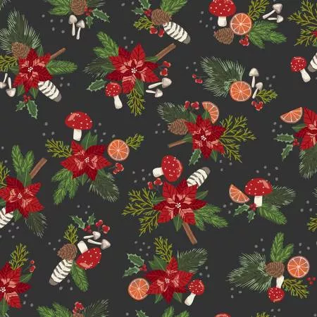 Yuletide Forest Main Charcoal