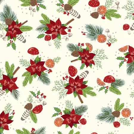 Yuletide Forest Main Cream