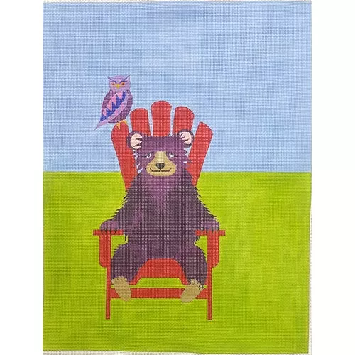 Zecca Designs – Bear on a Adirondack Chair
