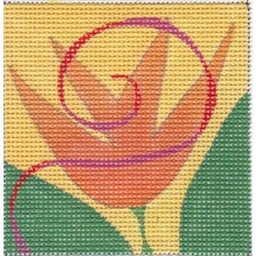Zecca Designs – Orange Tulip Square