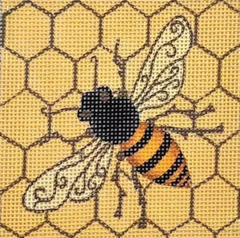 Zecca Designs – Small Bee Square