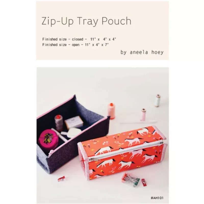 Zip-Up Tray Pouch Pattern | Aneela Hoey