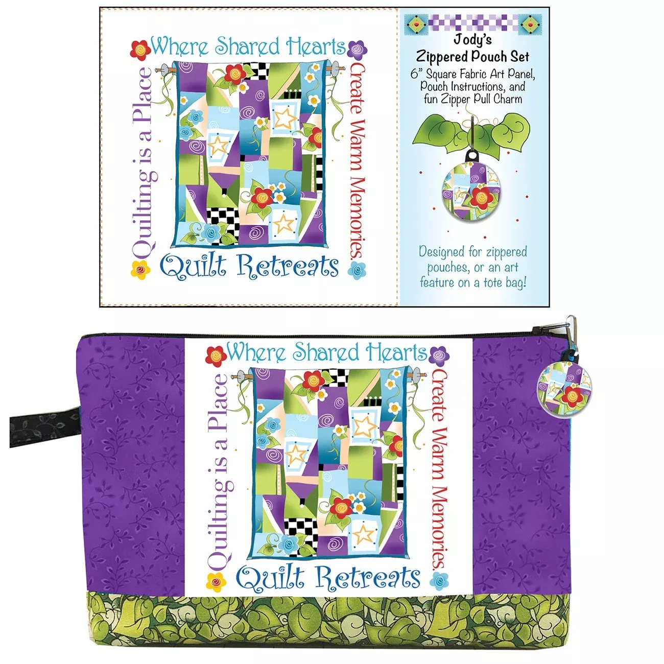 Zipper Pouch Set Shared Hearts